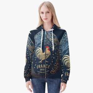 221. Women’s AOP Full Zip Up Hoodie