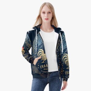 221. Women’s AOP Full Zip Up Hoodie